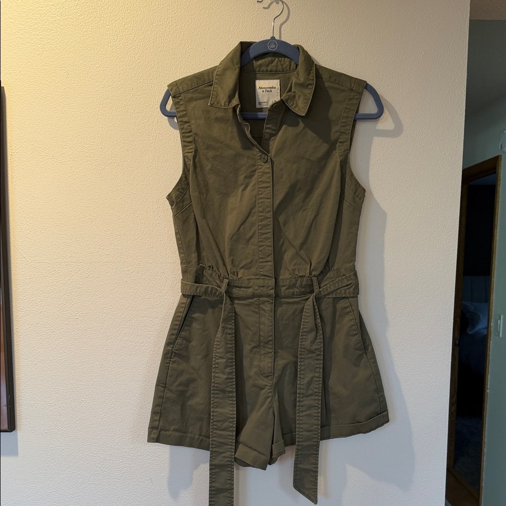 Abercrombie Olive Green Romper